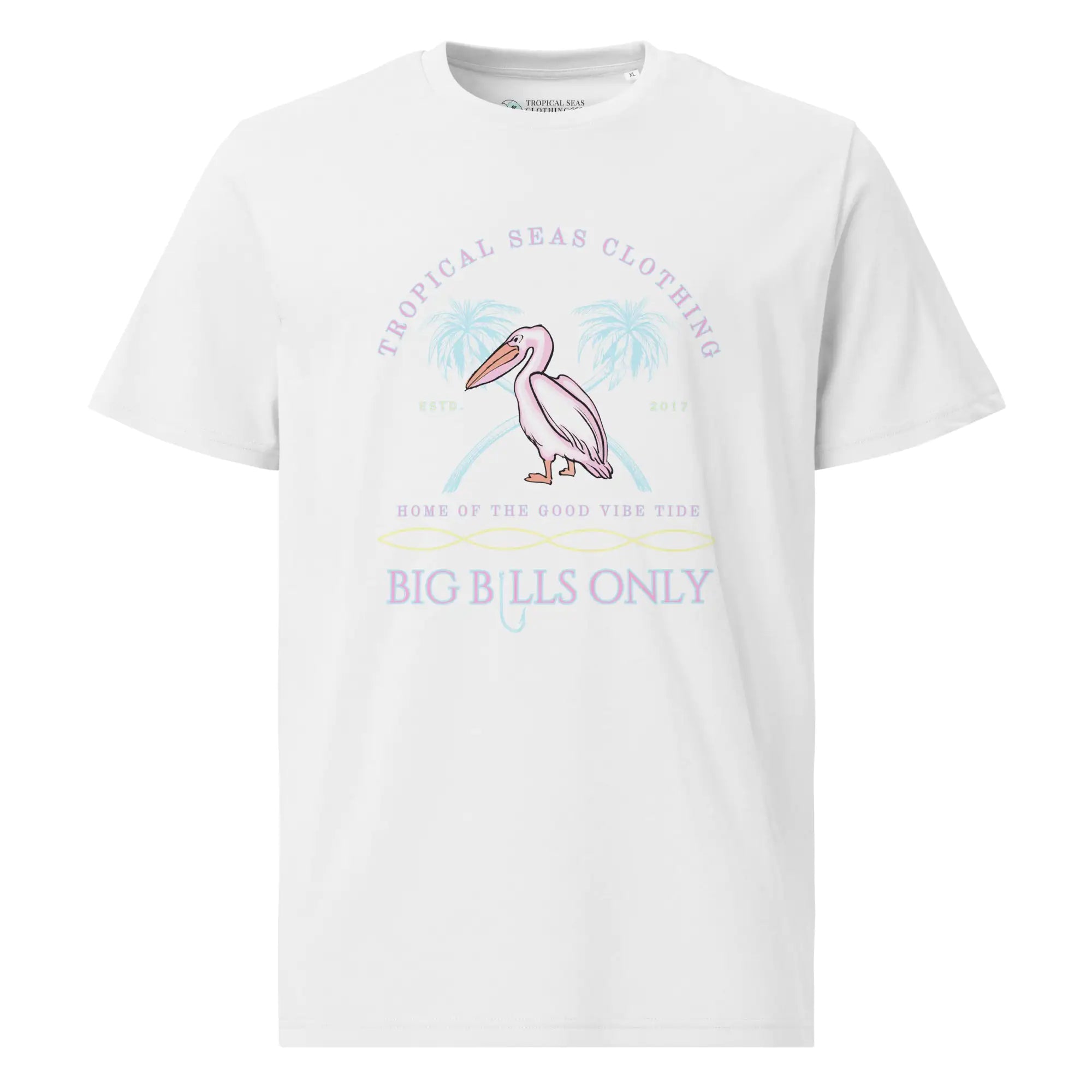 Men's Tropical Pelican Organic Cotton T-Shirt – Sustainable Comfort with Coastal Style — image 21 of 27