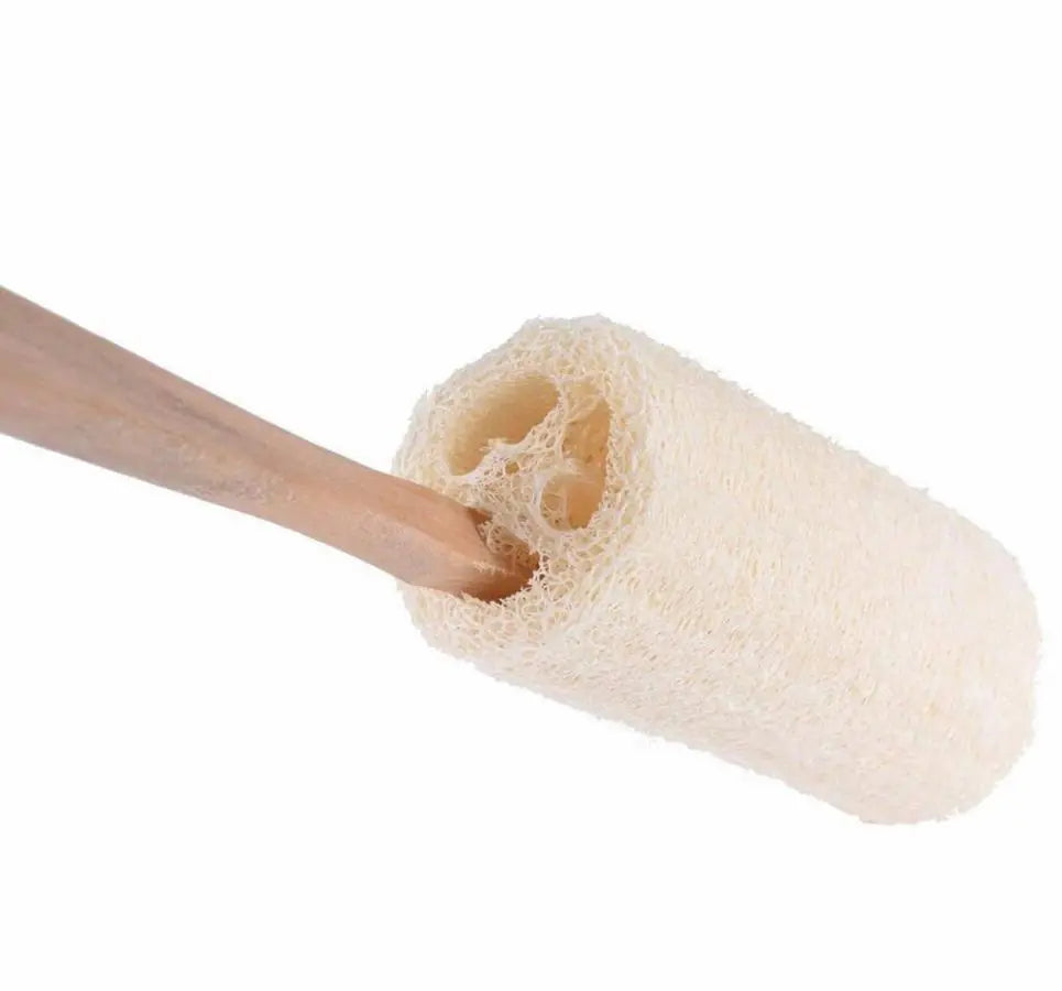 Natural Loofah Bath Brush w/Long Handle — image 5 of 5