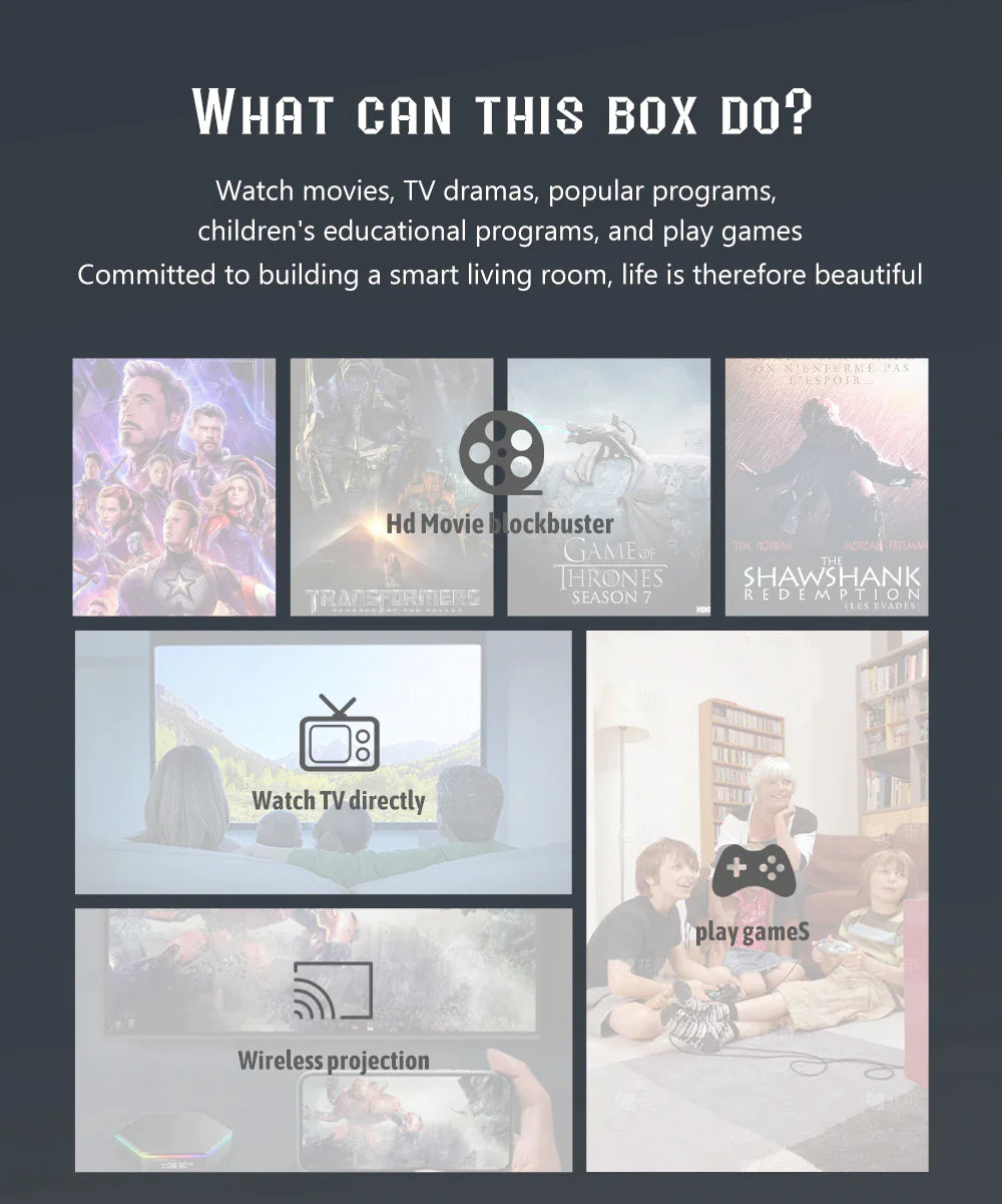 2023 Upgraded T95Z Plus Smart Android 12.0 TV Box Quad Core 6K — image 20 of 22