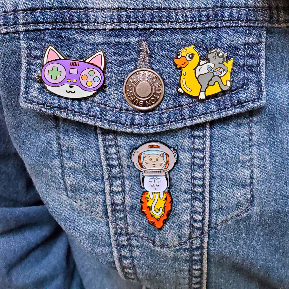 Pool Cat Enamel Pin — Hard Enamel Lapel Pin — photo 4 of 7