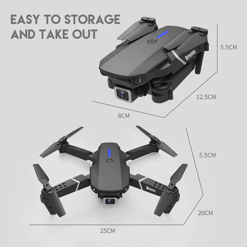 2023 New RC Drone With 4K HD Dual Camera WiFi FPV Foldable — image 17 of 21