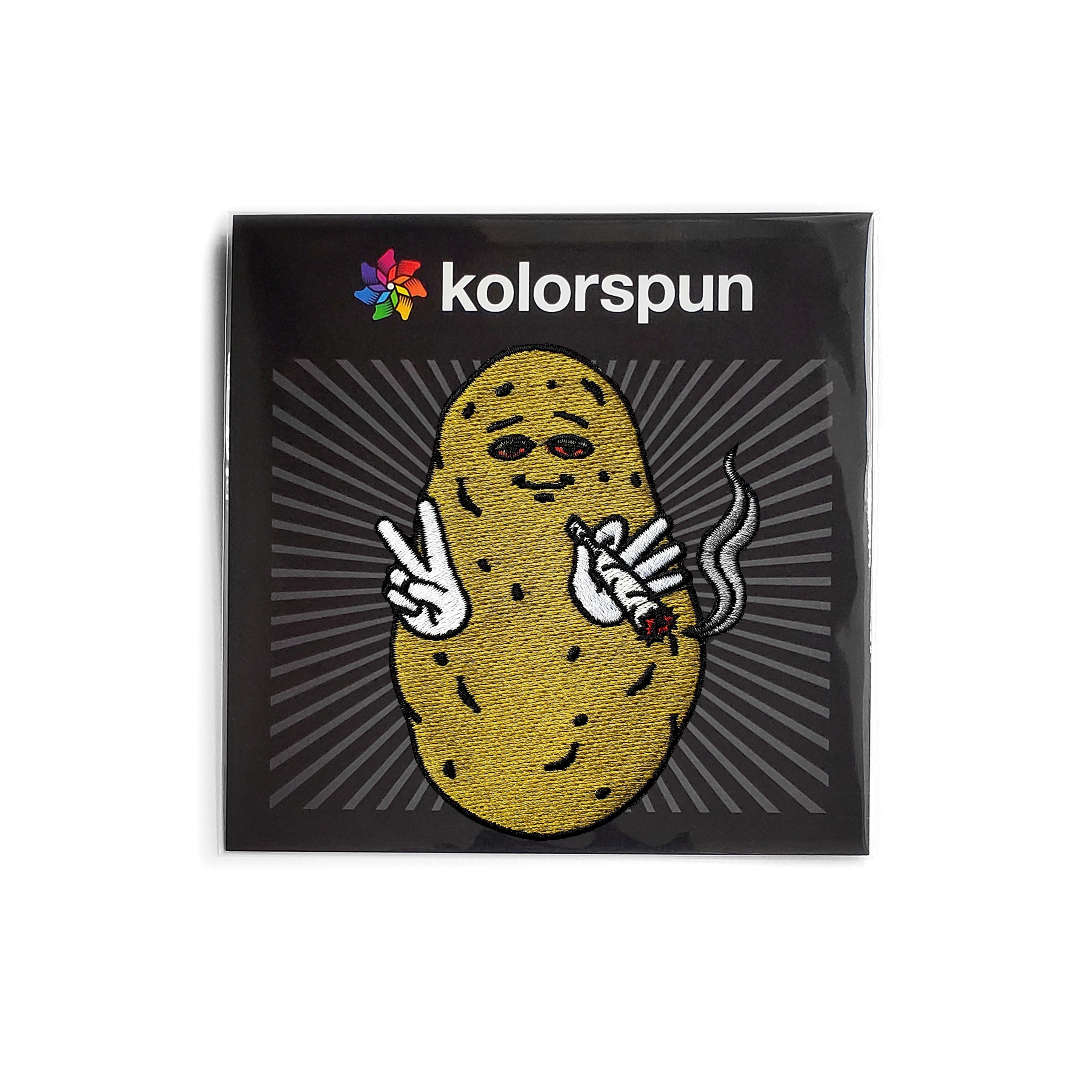 Baked Potato Embroidered Patch — Iron-On or Hook and Loop — photo 2 of 5