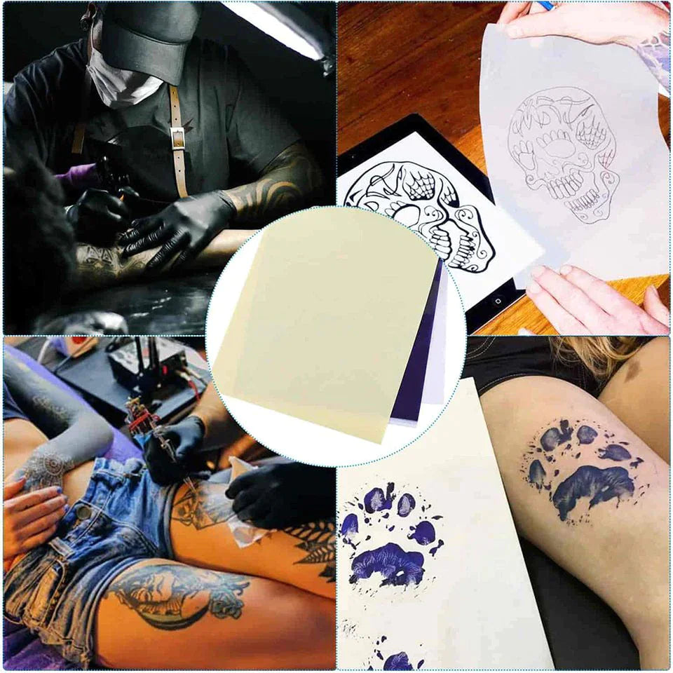 Tattoo Transfer Paper Stencil Carbon Thermal Tracing Hectograph Supplies Sheets — image 22 of 24