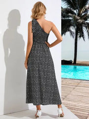 Zoe Single Shoulder Midi Dress — image 1 of 11