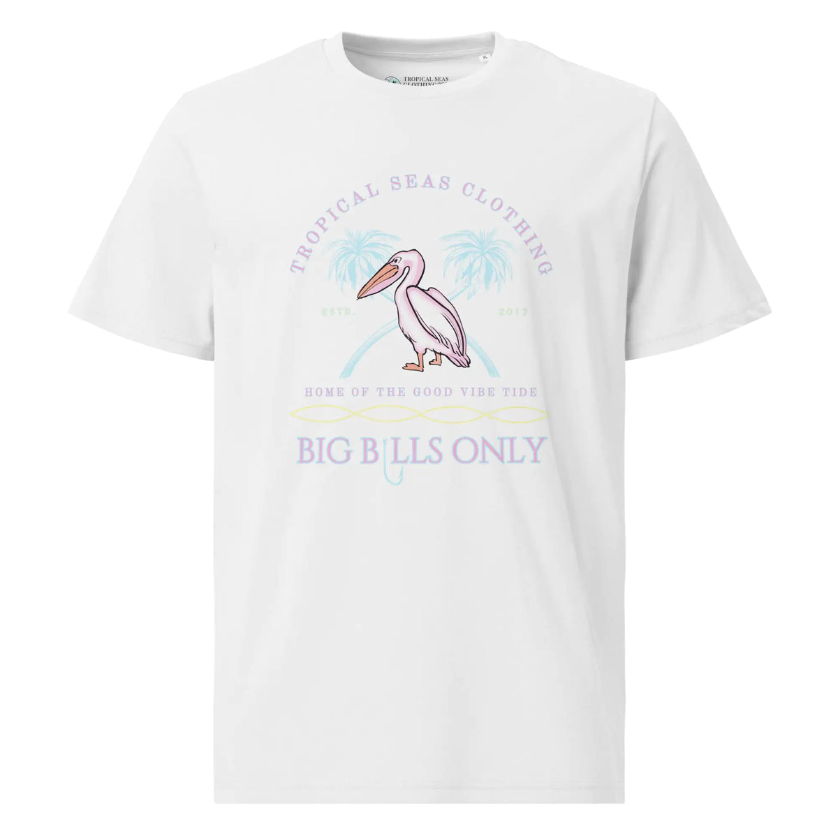 Men's Tropical Pelican Organic Cotton T-Shirt – Sustainable Comfort with Coastal Style — image 25 of 27