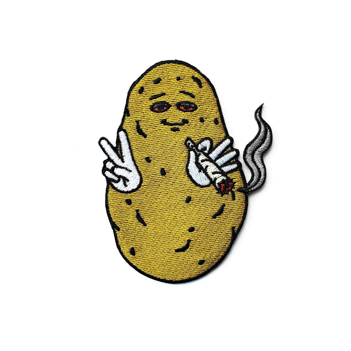Baked Potato Embroidered Patch — Iron-On or Hook and Loop — photo 1 of 5