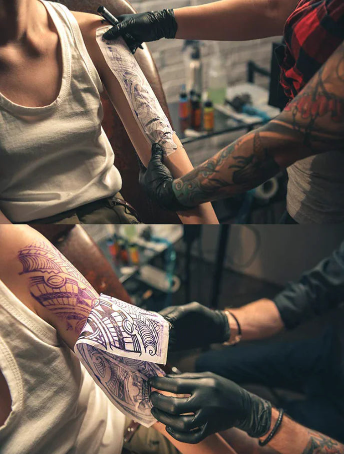 Tattoo Transfer Paper Stencil Carbon Thermal Tracing Hectograph Supplies Sheets — image 23 of 24