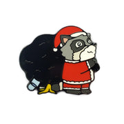 Raccoon Santa Pin — image 1 of 4