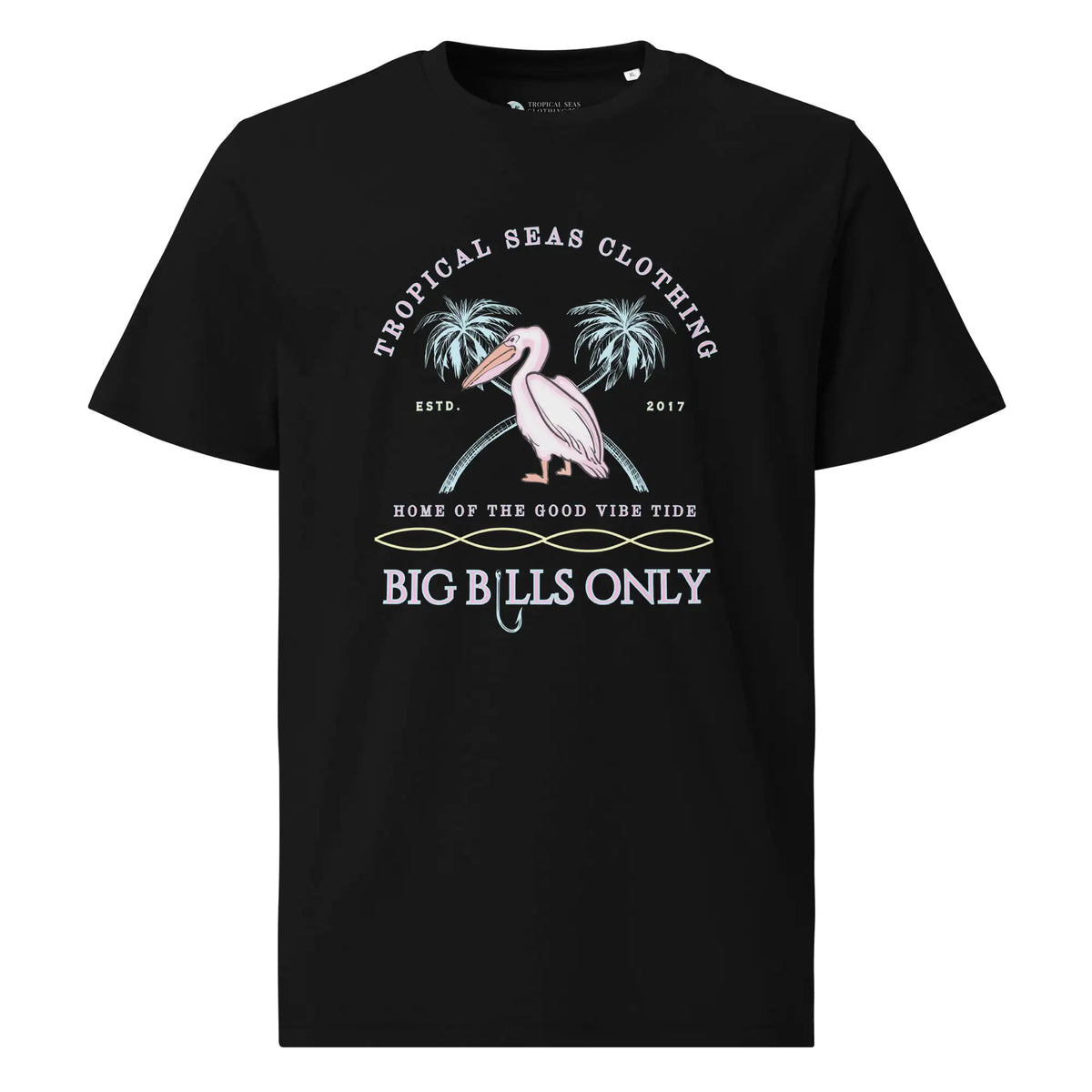 Men's Tropical Pelican Organic Cotton T-Shirt – Sustainable Comfort with Coastal Style — image 3 of 27