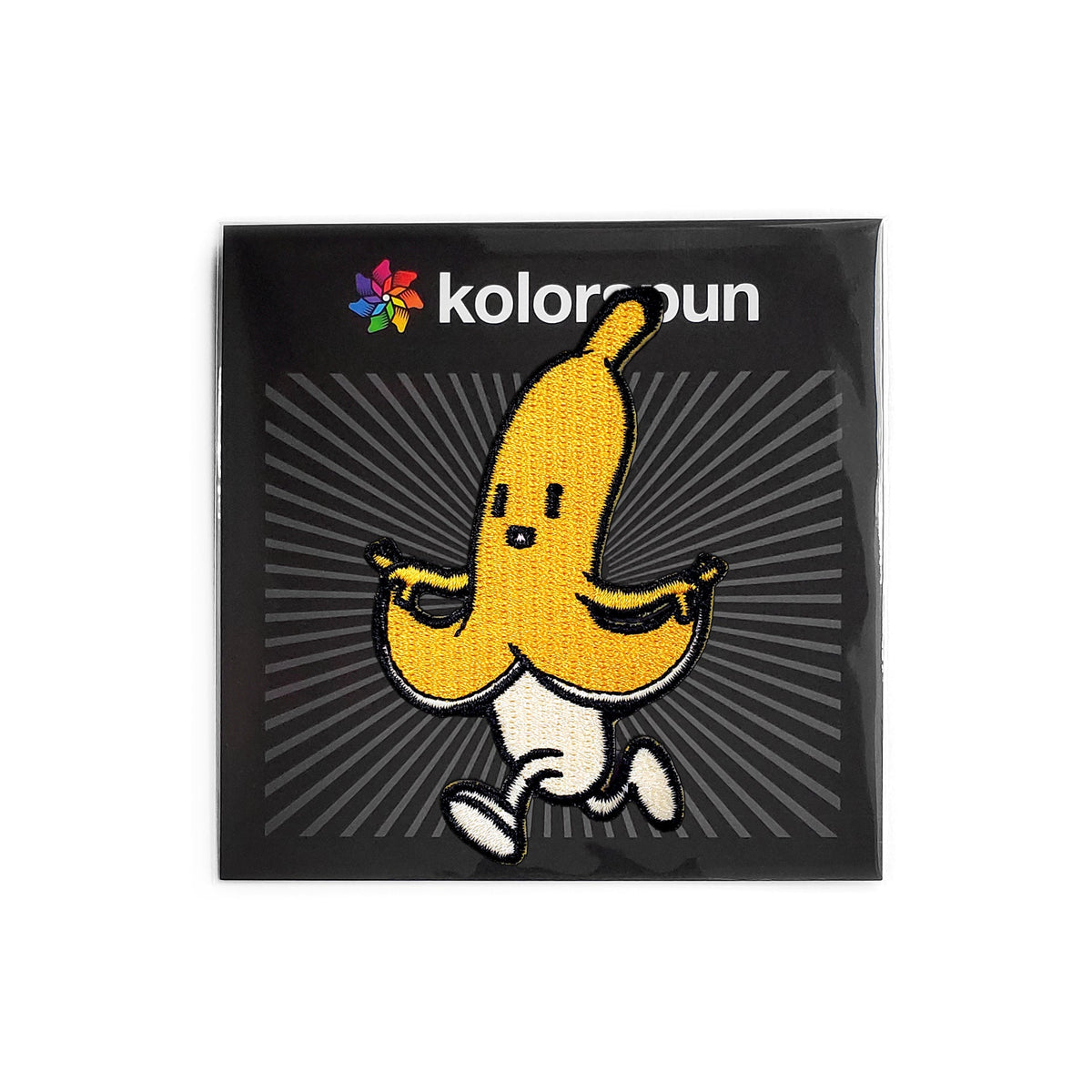 Skipping Banana Embroidered Patch — Iron-On or Hook and Loop — photo 3 of 4