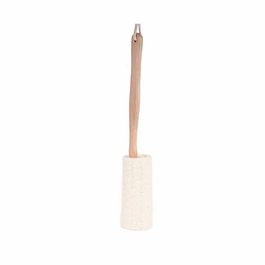 Natural Loofah Bath Brush w/Long Handle — image 4 of 5