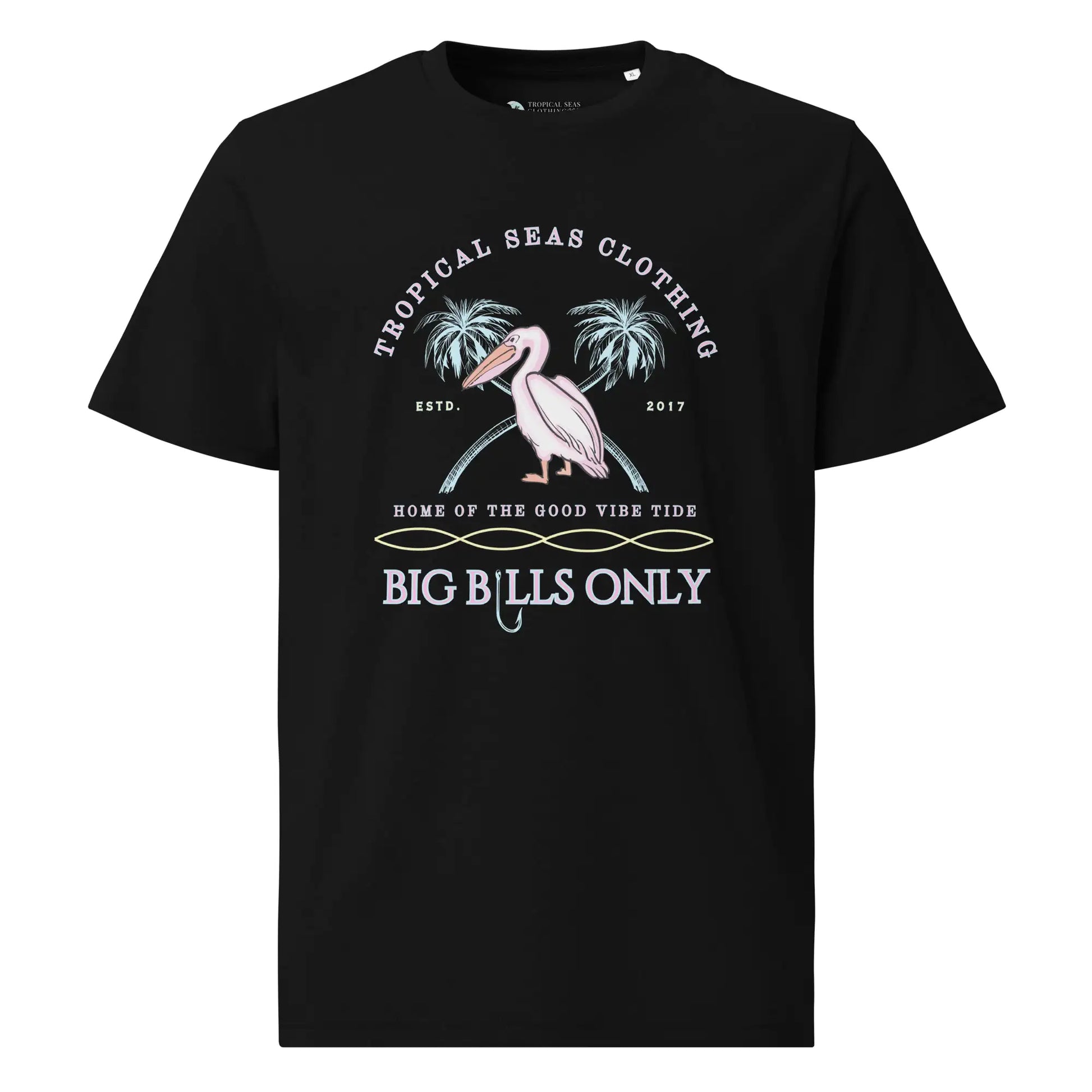 Men's Tropical Pelican Organic Cotton T-Shirt – Sustainable Comfort with Coastal Style — image 7 of 27