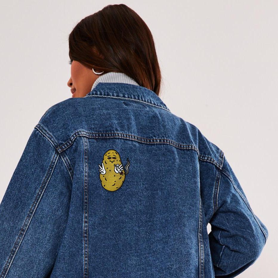Baked Potato Embroidered Patch — Iron-On or Hook and Loop — photo 4 of 5