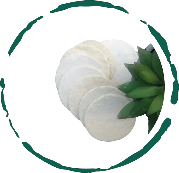 Natural Loofah Pads 5-pcs — image 2 of 7