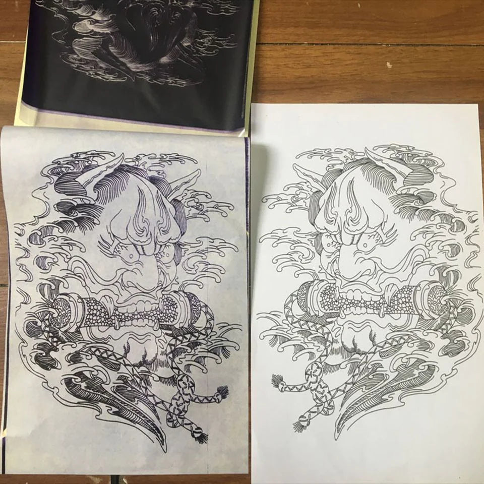 Tattoo Transfer Paper Stencil Carbon Thermal Tracing Hectograph Supplies Sheets — image 20 of 24