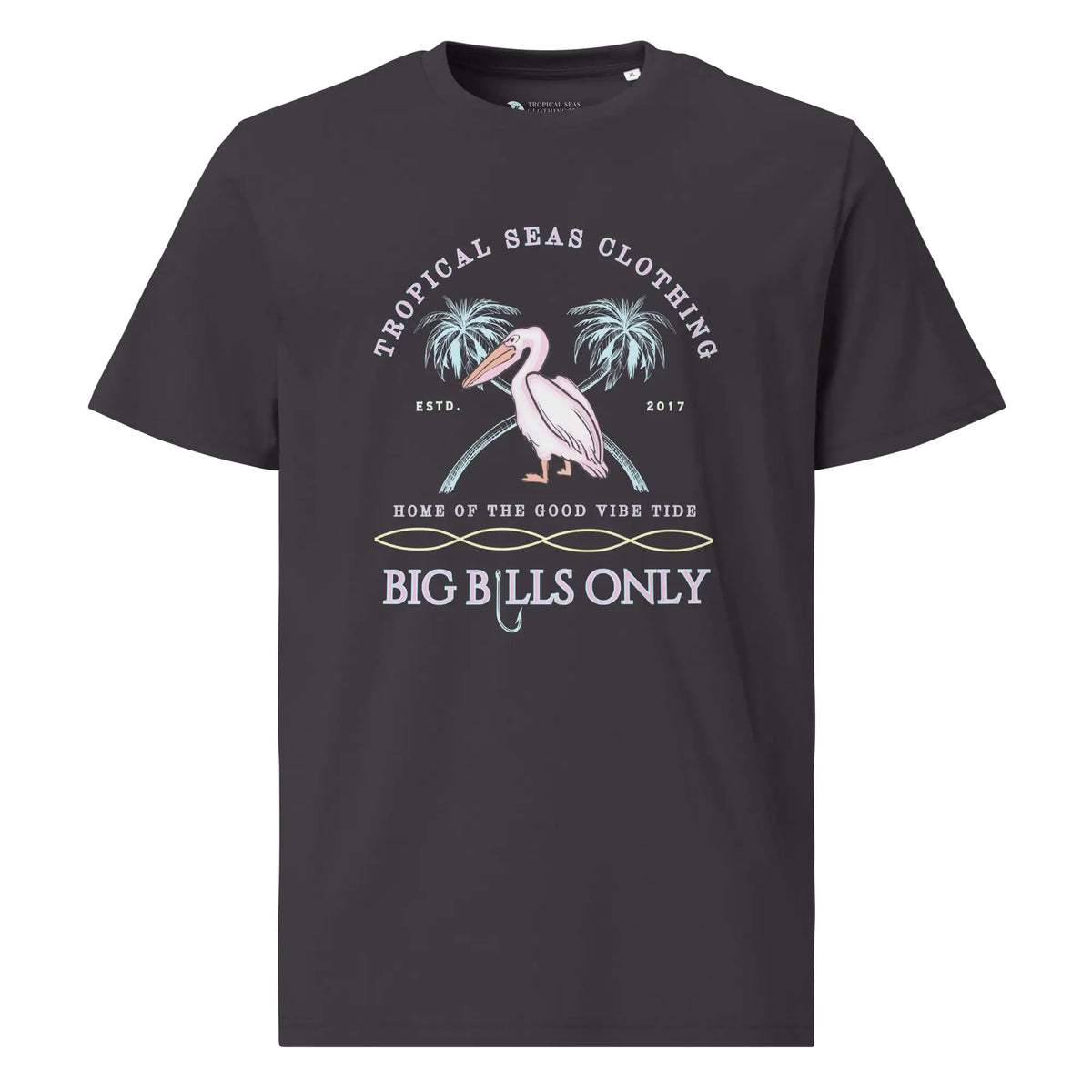 Men's Tropical Pelican Organic Cotton T-Shirt – Sustainable Comfort with Coastal Style — image 13 of 27