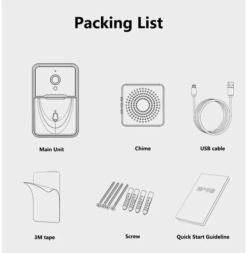 Wireless Security WiFi Smart Doorbell Intercom Video Camera Bell Chime Door Ring — image 13 of 24