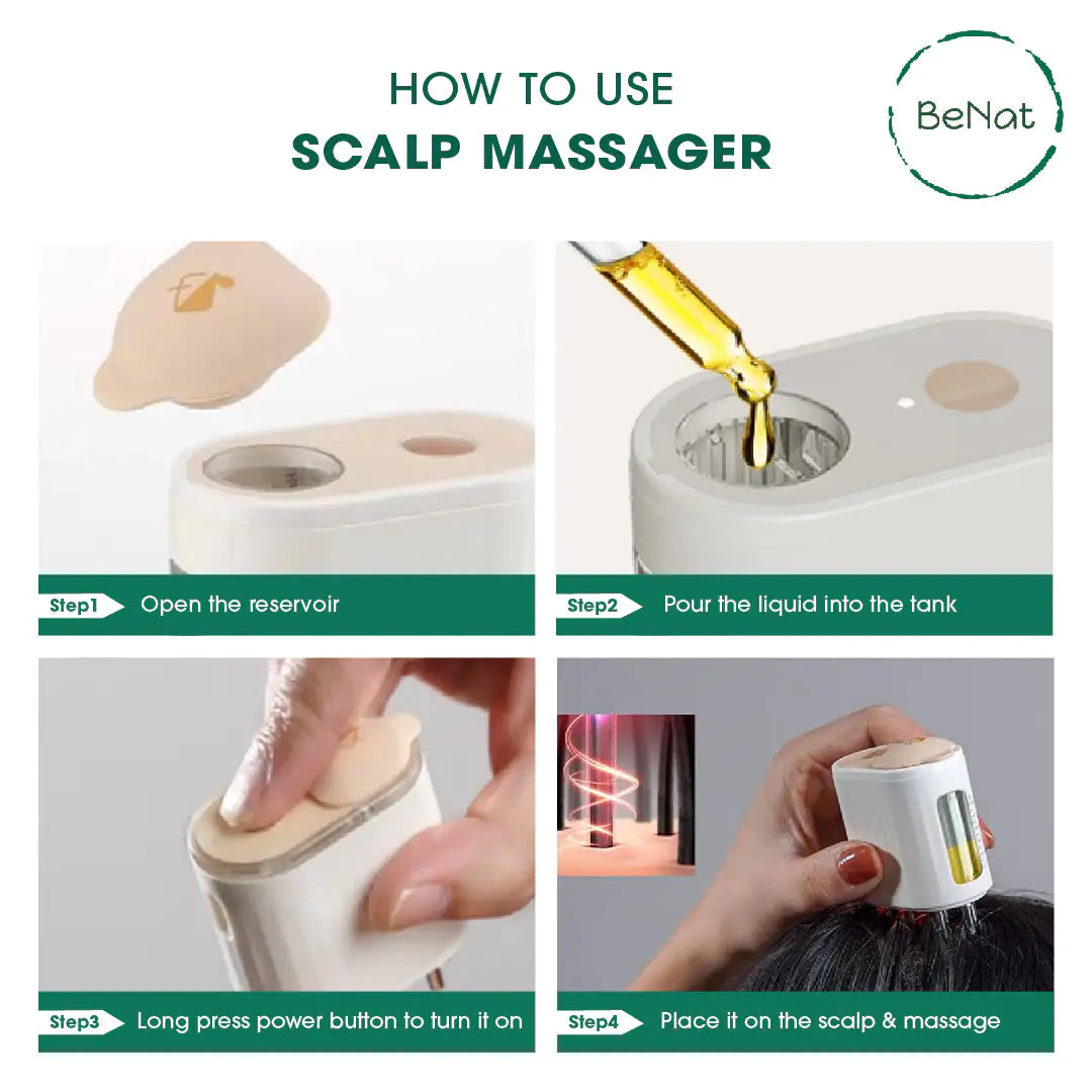 Electric Oil Applicator and Vibration Scalp Massager 2 in 1 — image 5 of 9