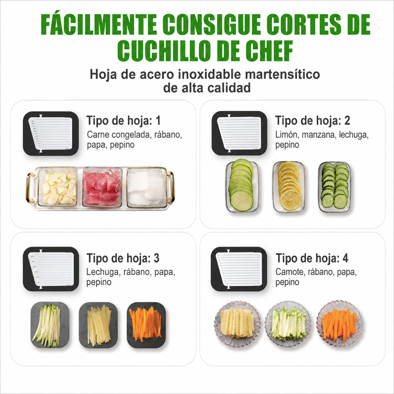 MANDOLINA CORTADORA MULTIFUNCIONAL