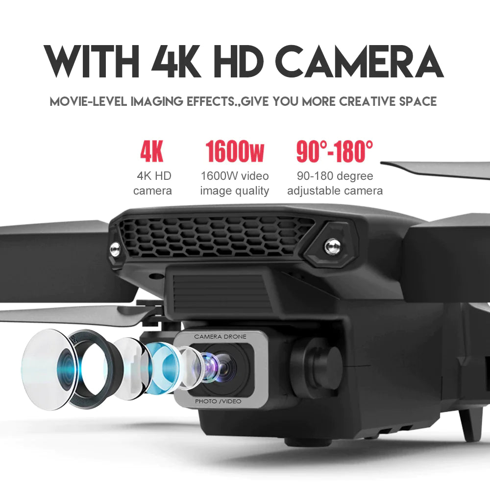 2023 New RC Drone With 4K HD Dual Camera WiFi FPV Foldable — image 7 of 21