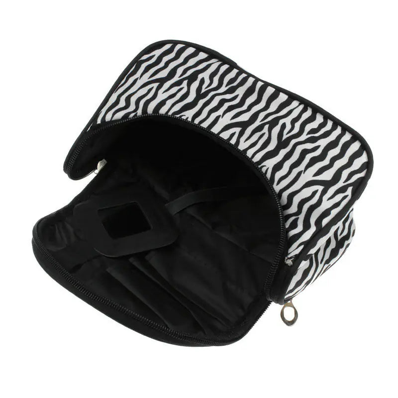 Zebra Striped Large Makeup Bag for Travel Organization — image 5 of 6