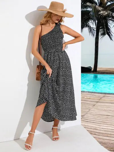 Zoe Single Shoulder Midi Dress — image 6 of 11