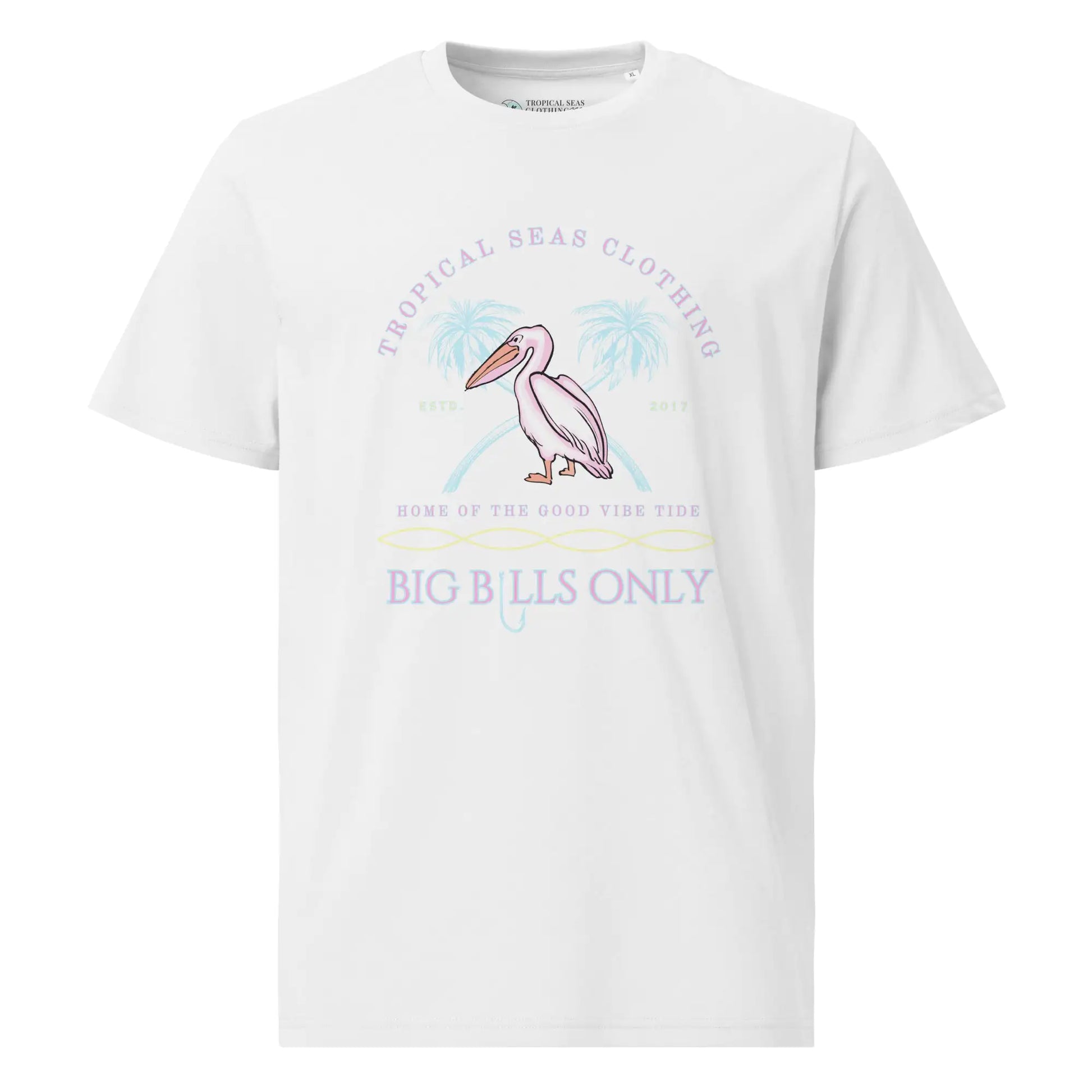 Men's Tropical Pelican Organic Cotton T-Shirt – Sustainable Comfort with Coastal Style — image 23 of 27