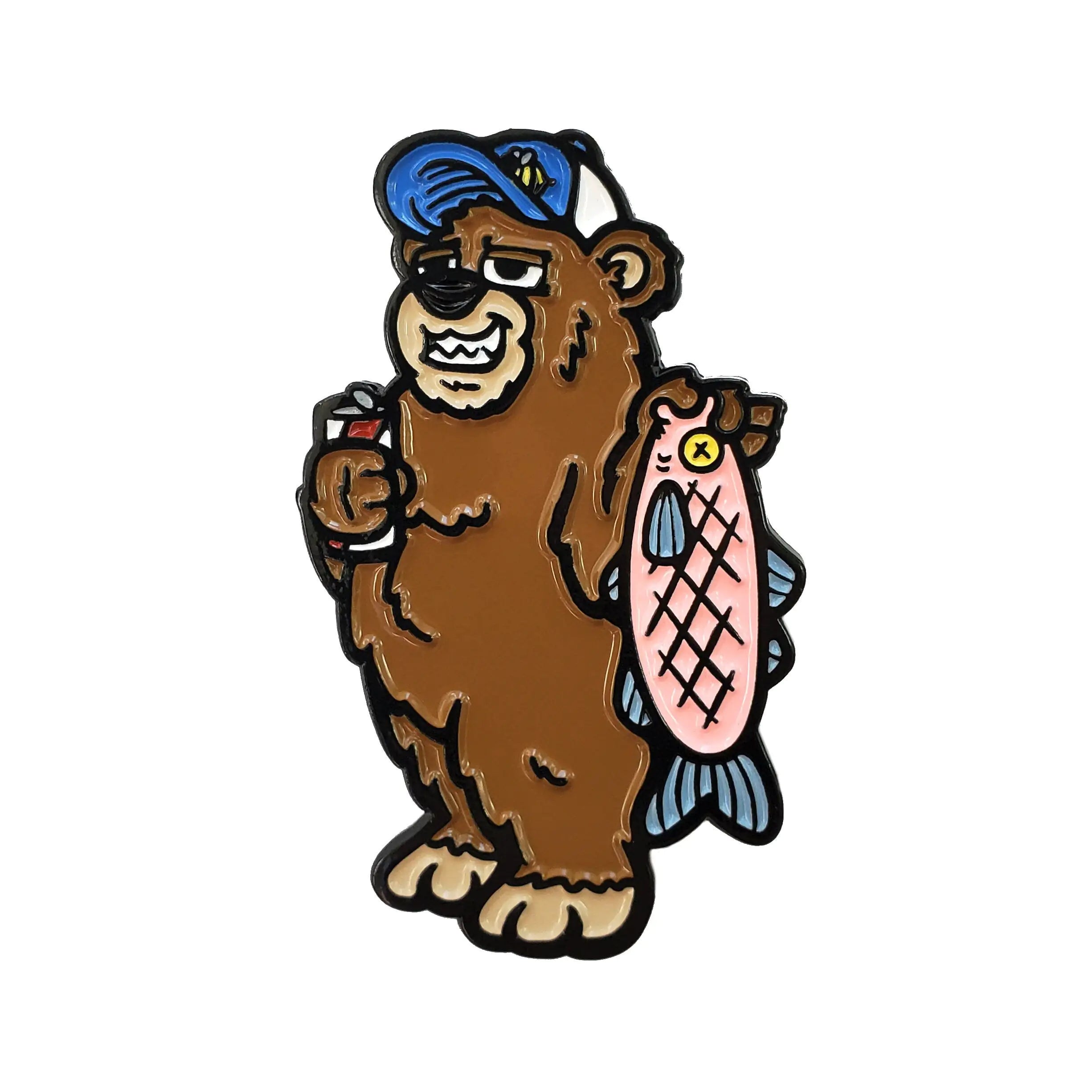 Fishing Bear Golf Ball Marker — image 1 of 3