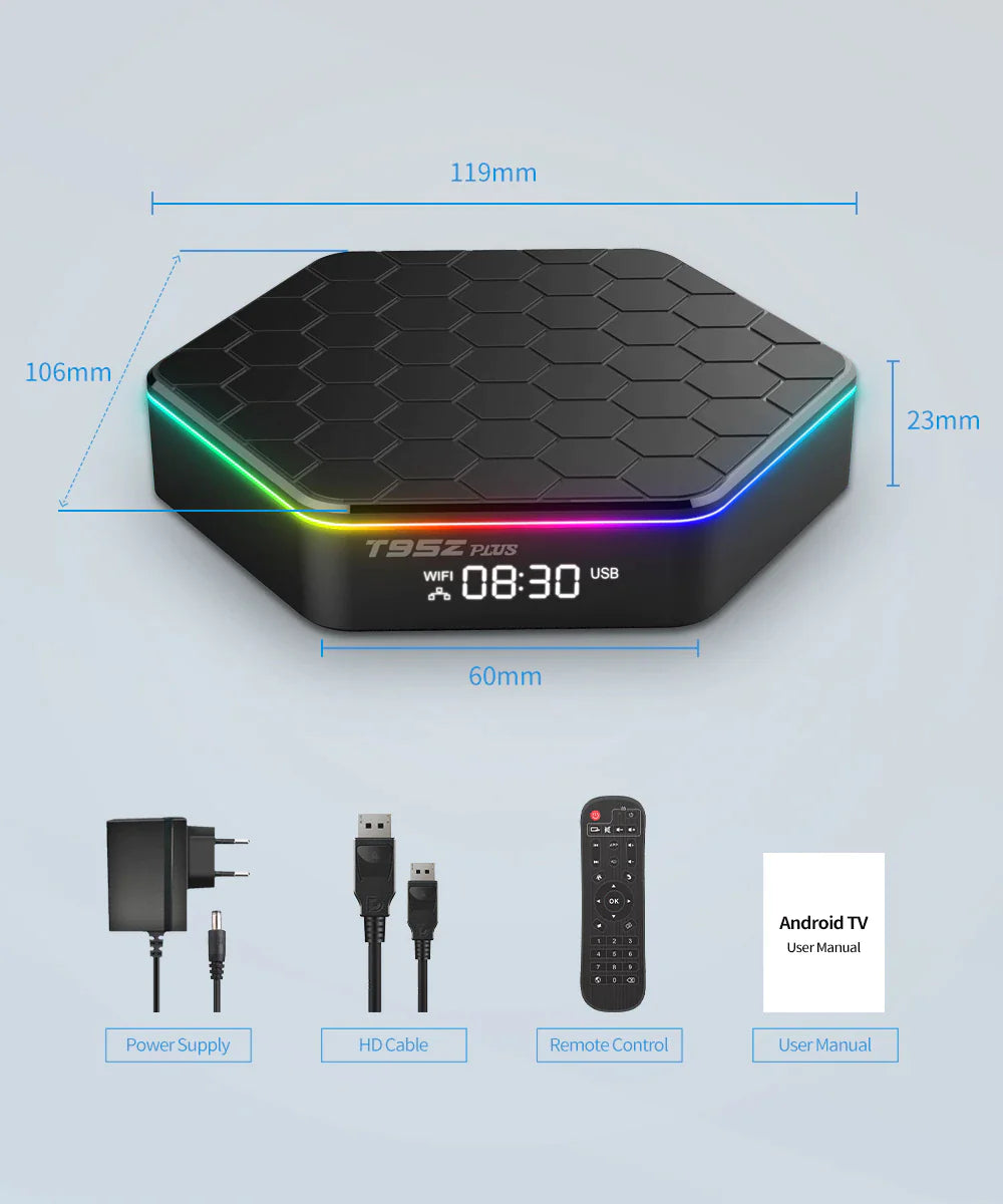 2023 Upgraded T95Z Plus Smart Android 12.0 TV Box Quad Core 6K — image 10 of 22