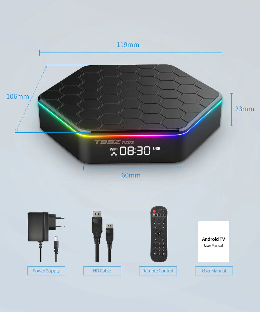2023 Upgraded T95Z Plus Smart Android 12.0 TV Box Quad Core 6K — image 10 of 22