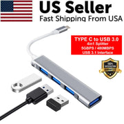 USB-C Type C to USB 3.0 4 Port Hub Splitter For PC — image 1 of 12