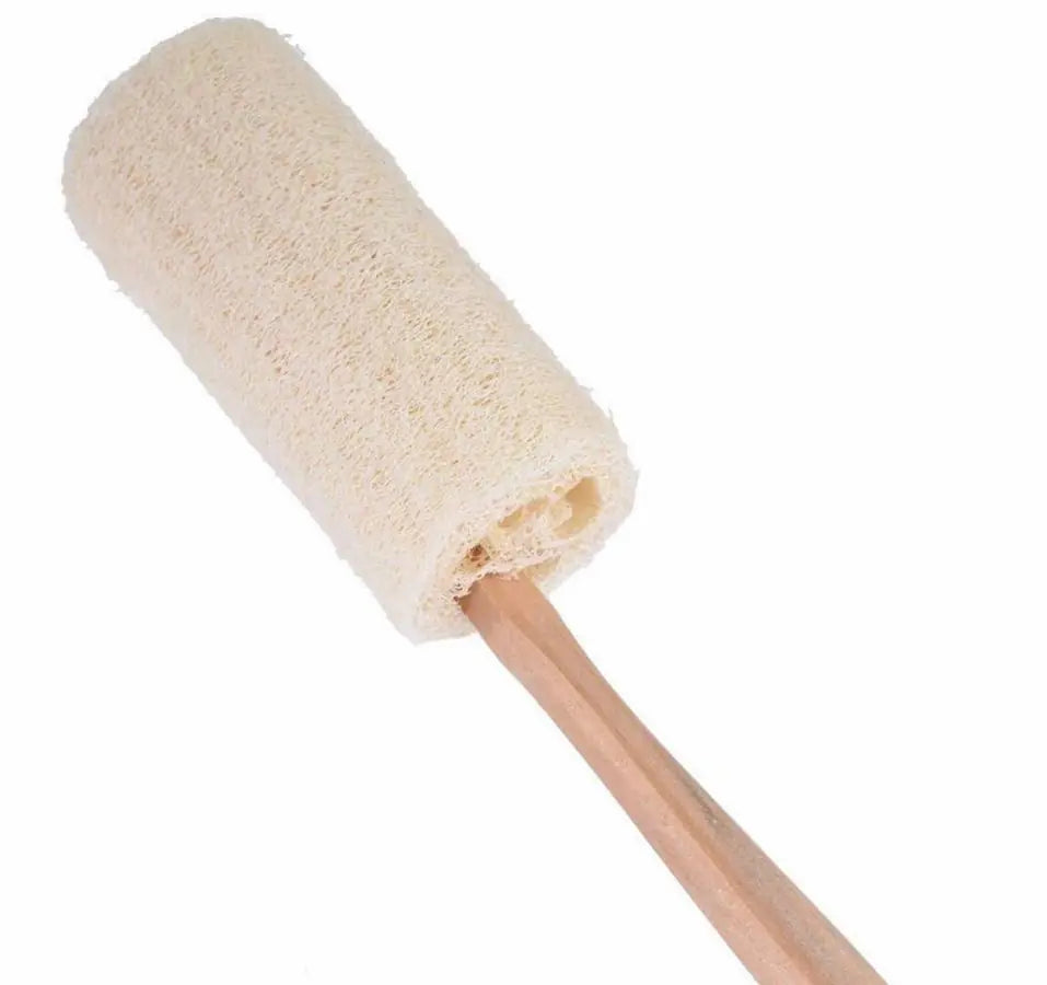 Natural Loofah Bath Brush w/Long Handle — image 3 of 5