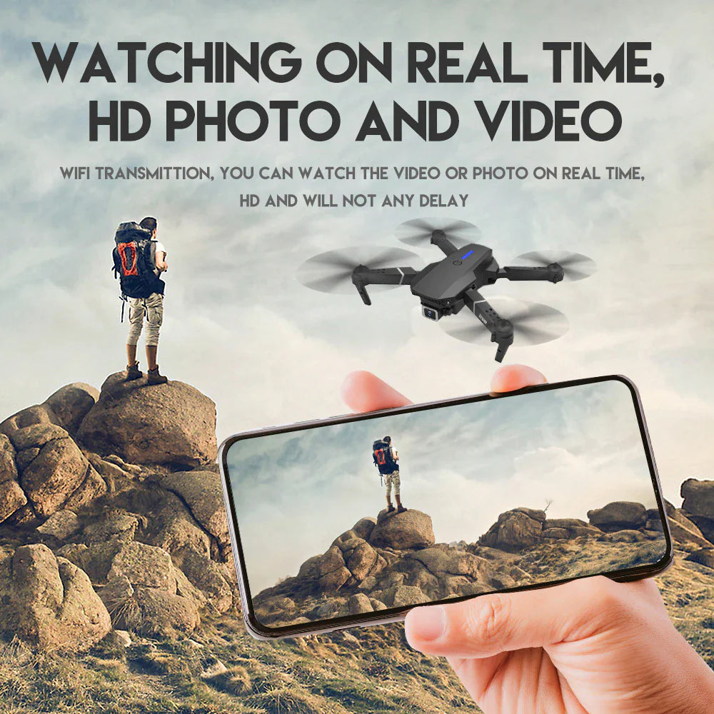 2023 New RC Drone With 4K HD Dual Camera WiFi FPV Foldable — image 9 of 21