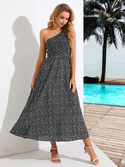 Zoe Single Shoulder Midi Dress — image 2 of 11