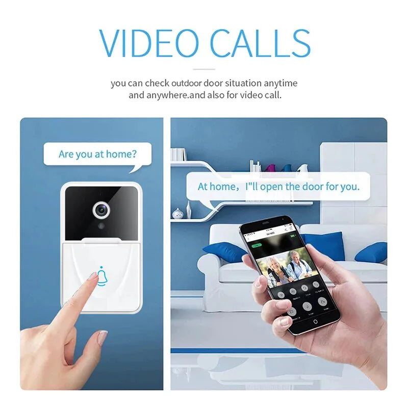 Wireless Security WiFi Smart Doorbell Intercom Video Camera Bell Chime Door Ring — image 2 of 24