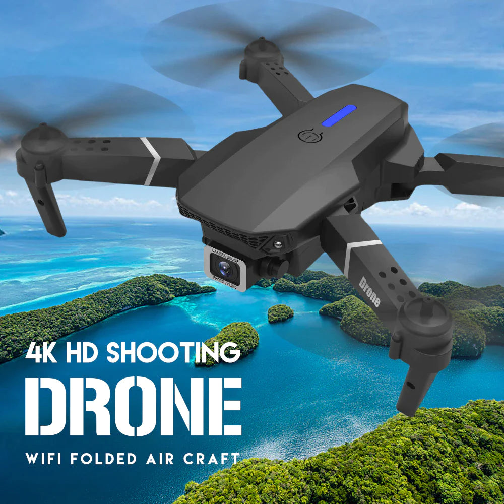2023 New RC Drone With 4K HD Dual Camera WiFi FPV Foldable — image 2 of 21