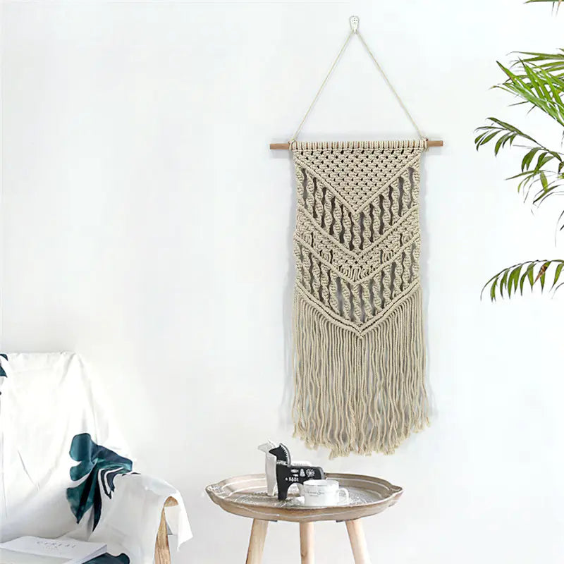 Handwoven Bohemian Tapestry - Nordic Wall Decor image 2
