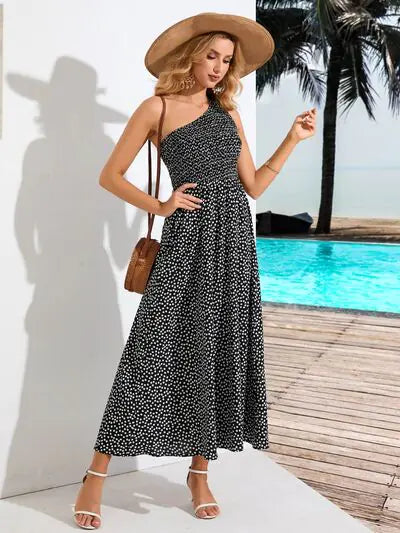 Zoe Single Shoulder Midi Dress — image 5 of 11