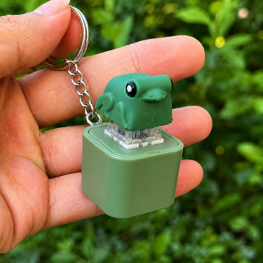 Funny Rechargeable Frog Croaking Keychain