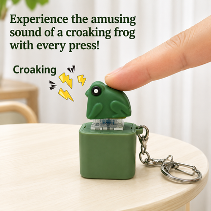 Funny Rechargeable Frog Croaking Keychain
